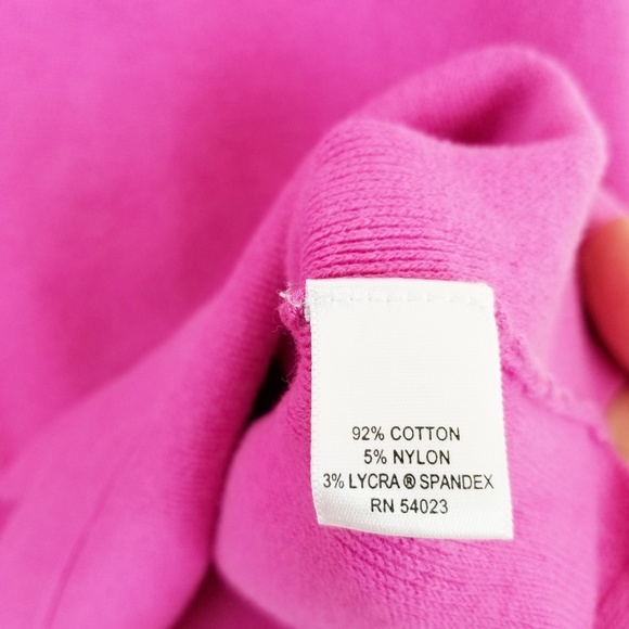 BANANA REPUBLIC Geranium Pink soft cotton sweater - Picture 2 of 8